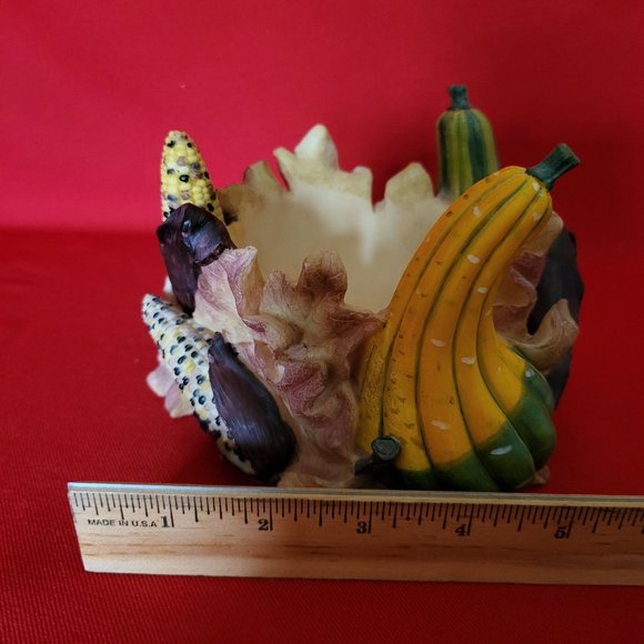 Thanksgiving Autumn Ceramic Table Decor Candle Holder Trinket Box - Picture 9 of 12